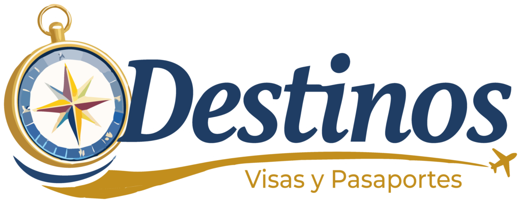 Logotipo de visas y pasaportes Destinos, agencia en Irapuato Guanajuato